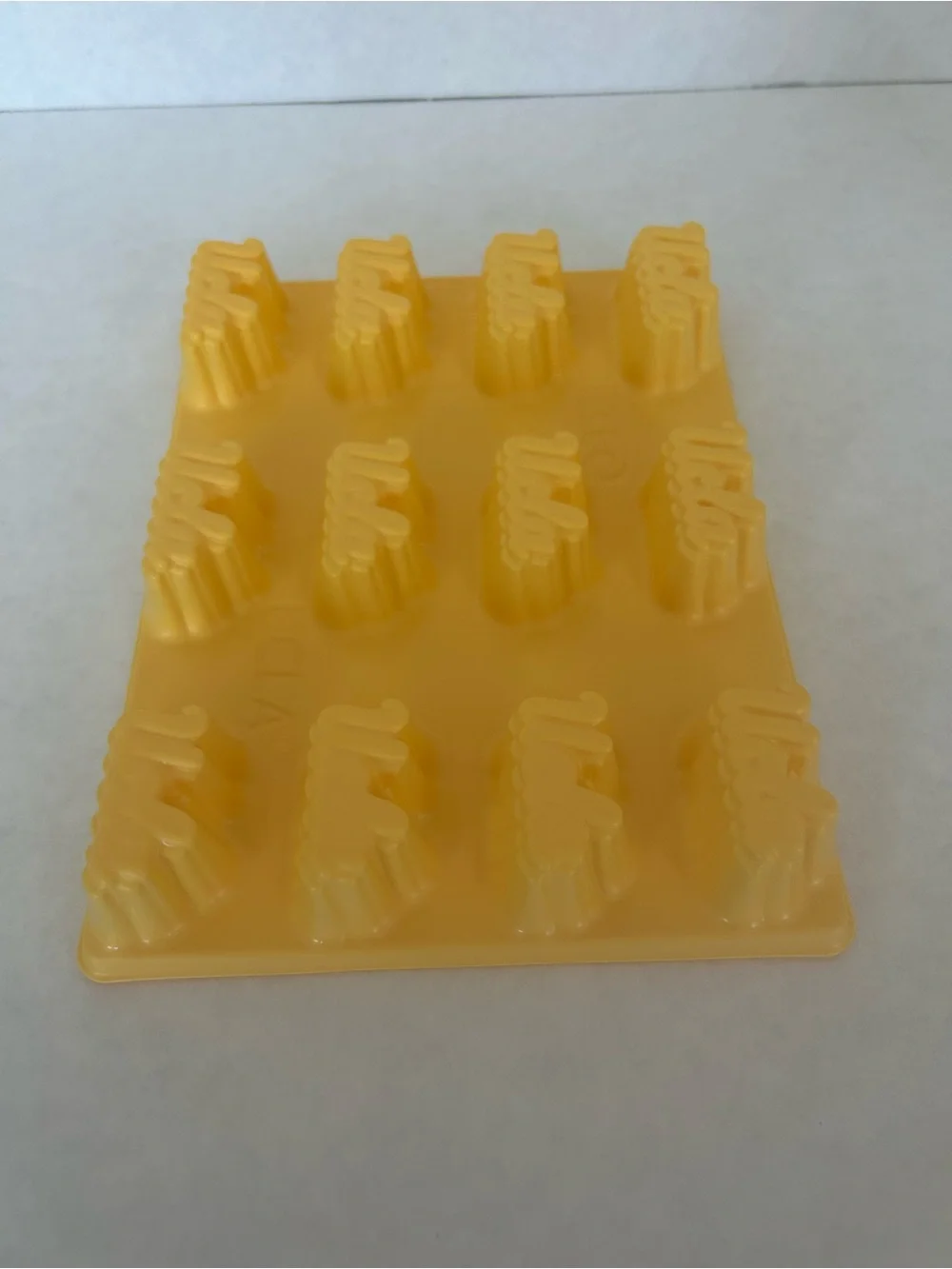 Jello UCLA Yellow Plastic Multi-Mold Tray - Flexible Candy & Chocolate Mold
